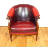 A Red Leather Chair