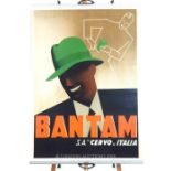 Art Deco Advertising Poster for Bantam Hats, 1930s