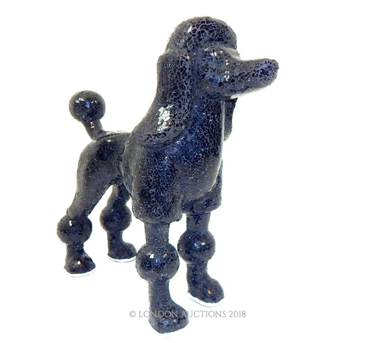 A mosaic sculpture of a French Poodle. - Image 2 of 3