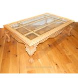 A Glass Top Coffee Table