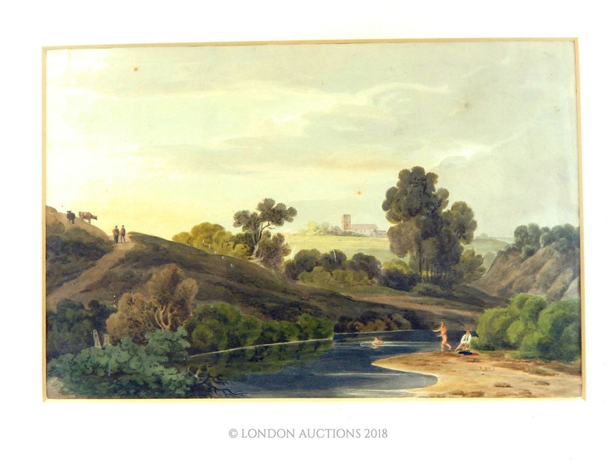 Manner of Peter De Wint (21 January 1784 – 30 January 1849) watercolour - Image 2 of 2