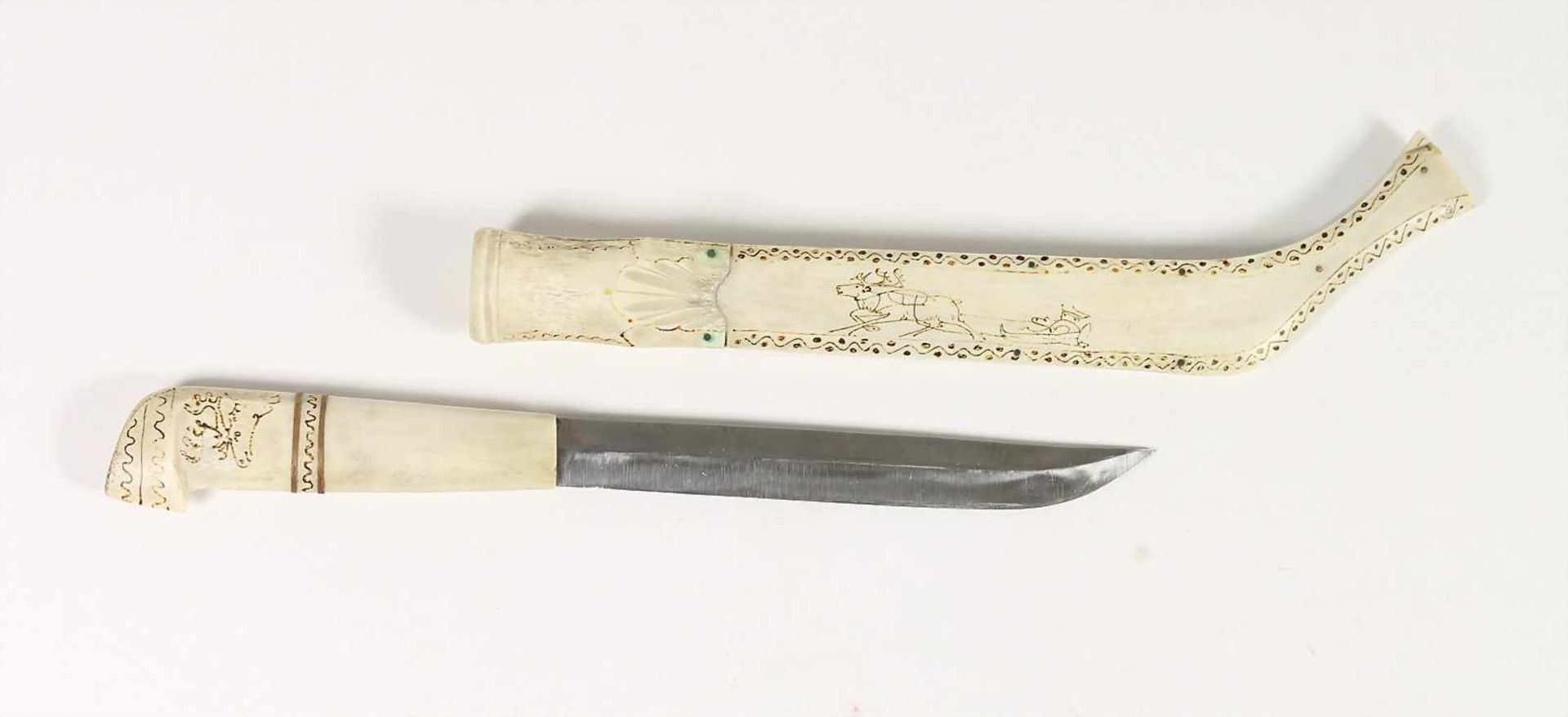 Messer der "SAMEN", (Norwegen, Schweden, Finnland, Russland), 1.Hälfte 20.Jhd., Griff u.