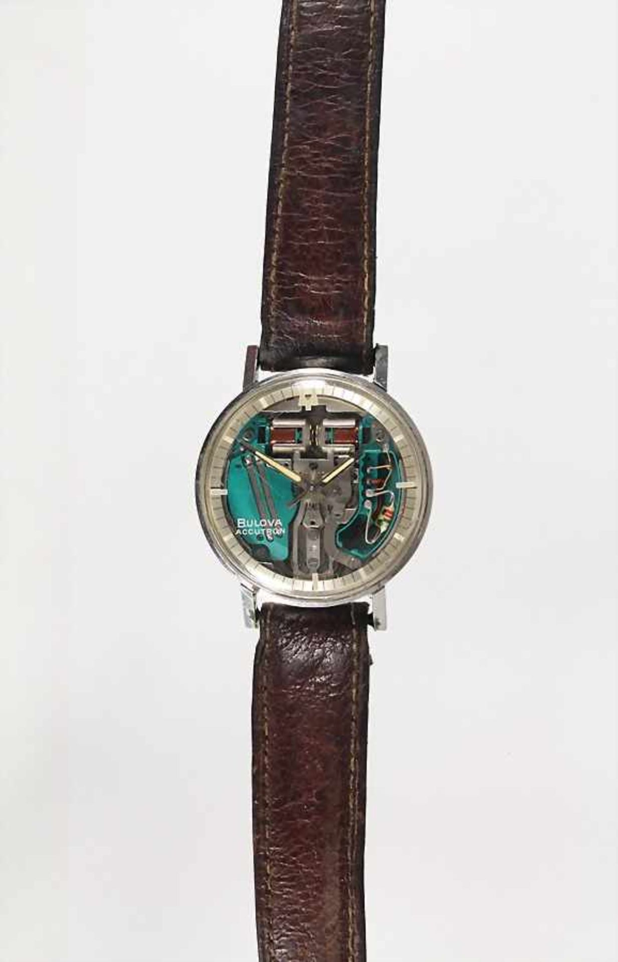 Herren-Armbanduhr, "BULOVA ACCUTRON" Space View mit Stimmgabelwerk, Schweiz 1960/70er Jahre,