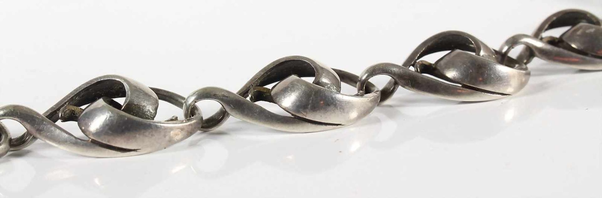 Armband, Silber 925/000, sig.: ottiviam, Klappschließe, L = 19,0 cm - Bild 2 aus 2