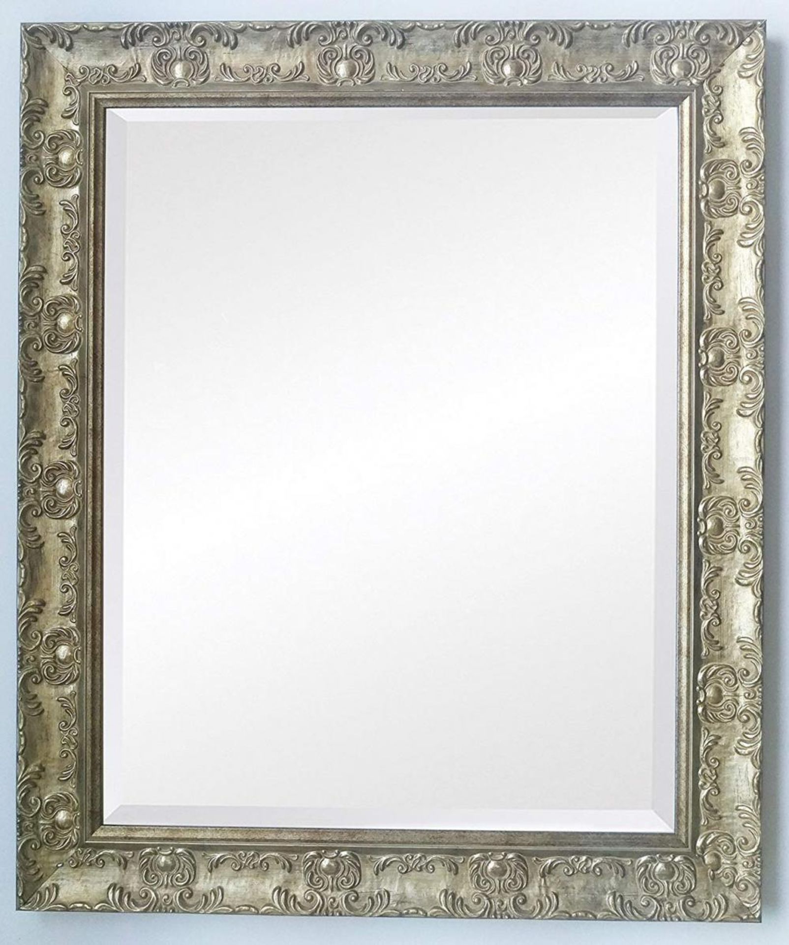 Specchio champagne bevilled mirror. 61cm x 51cm.New.