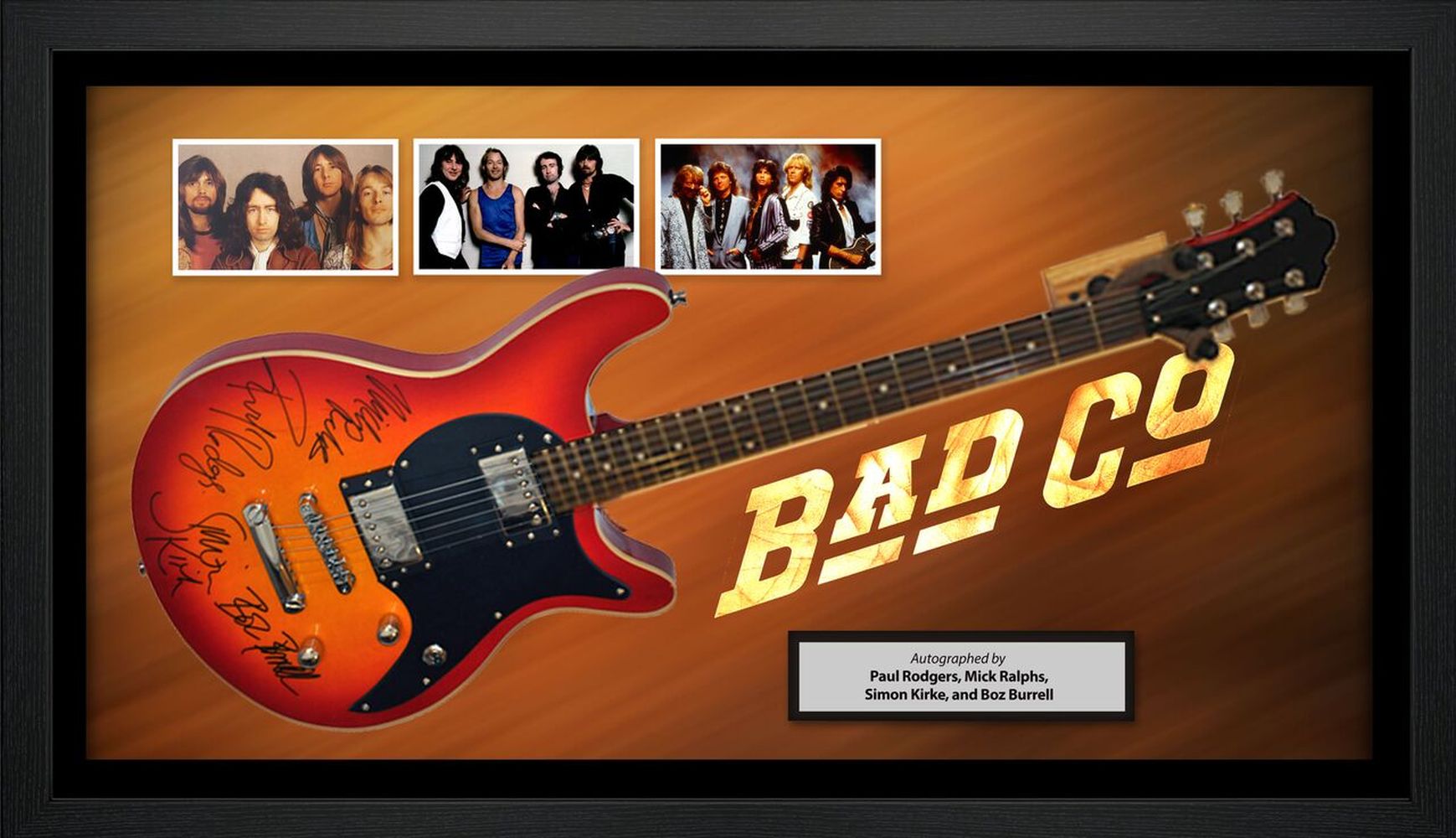 Bad Company Autographed Guitar