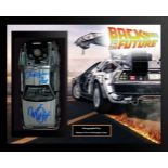 Back to the Future Framed Signed Delorian Collage