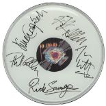 Def Leppard Signed Drum Head