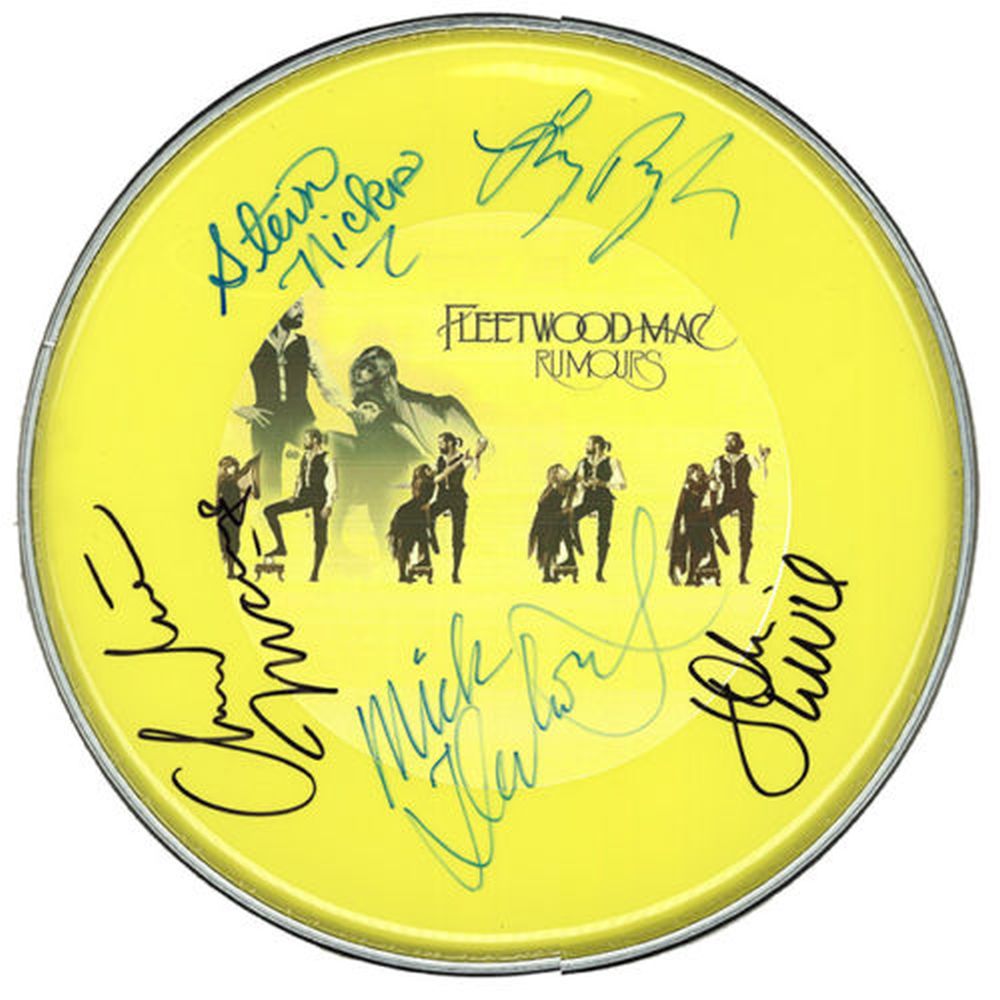 Fleetwood Mac Signed Drum Head