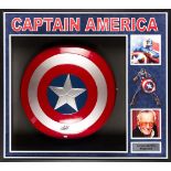 Captain America Framed Signed Shield