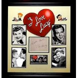 I Love Lucy Signed Collage