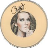 Celine Dion Signed Drum Head