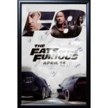 Fate of the Furious Signed Movie Poster