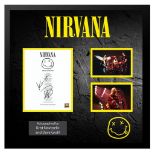 Nirvana "Smells Like Teen Spirit" Signed Lyric Collage.