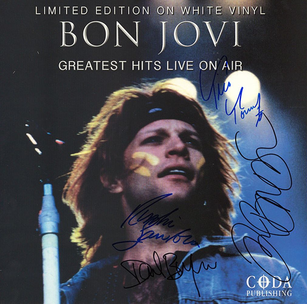 Bon Jovi Signed Greatest Hits Live Album