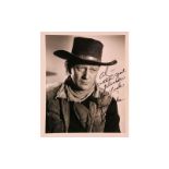 John Wayne Signed Photo