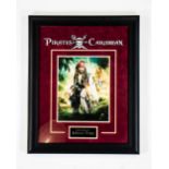 Pirates of the Caribbean - Signed by Johnny Depp - Framed Artist Series