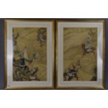 PAIR OF CHINESE FRAMED PAINTINGS