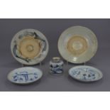 GROUP OF CHINESE PORCELAIN PLATES AND JAR