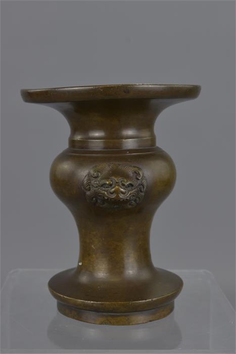 A CHINESE BRONZE VASE - Image 3 of 9