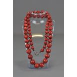 CORAL BEADED NECKLACE