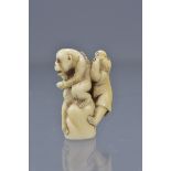 A JAPANESE MEIJI IVORY NETSUKE