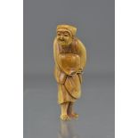 A JAPANESE MEIJI IVORY NETSUKE