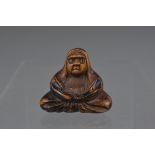 A JAPANESE MEIJI BOXWOOD NETSUKE