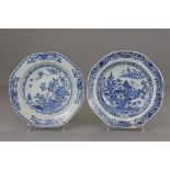 TWO CHINESE 18TH C. PLATES