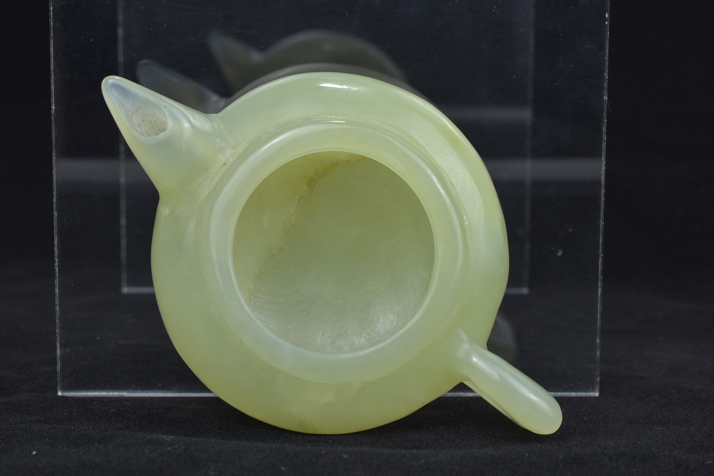 A Chinese early 20th century jade water dropper. 9cm length - Image 6 of 7