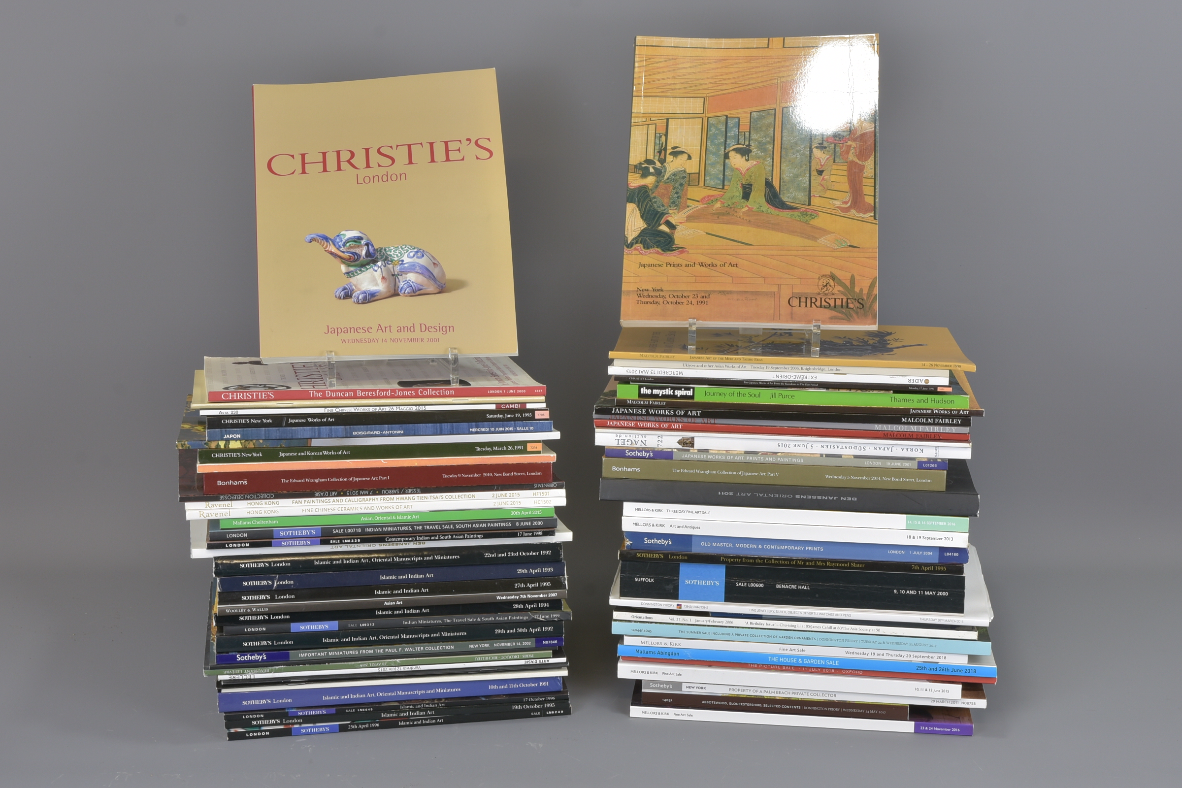 67 various auction catalogues and books. (67)