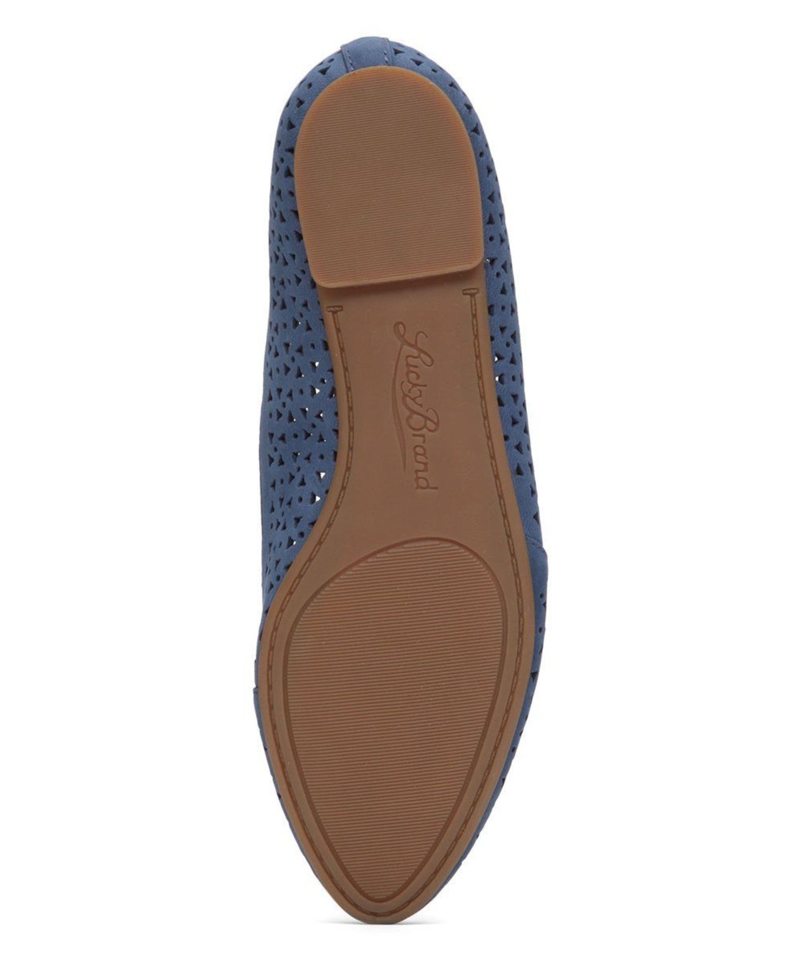 Lucky Brand Dark Chambray Archh Suede Flat (Uk Size 5.5:Us Size 7.5) (New with box) [Ref: - Image 4 of 4