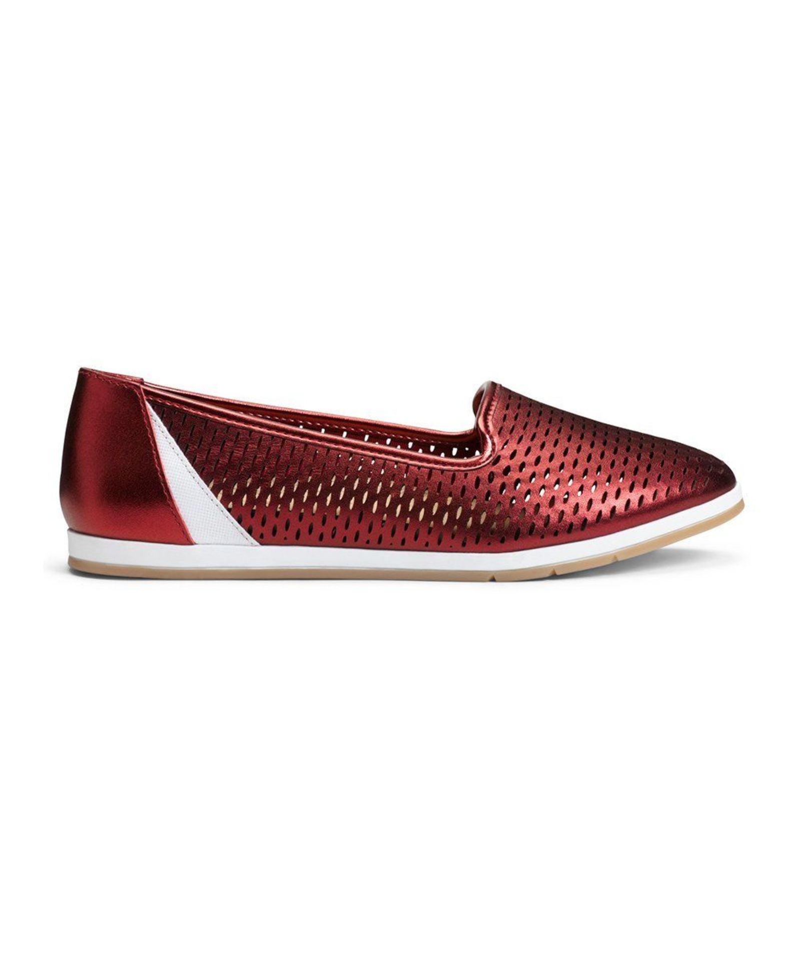 Aerosoles Dark Red Metallic Smart Move Loafers (UK Size: 8/US Size: 10W) (New with box) [Ref: - Image 2 of 3