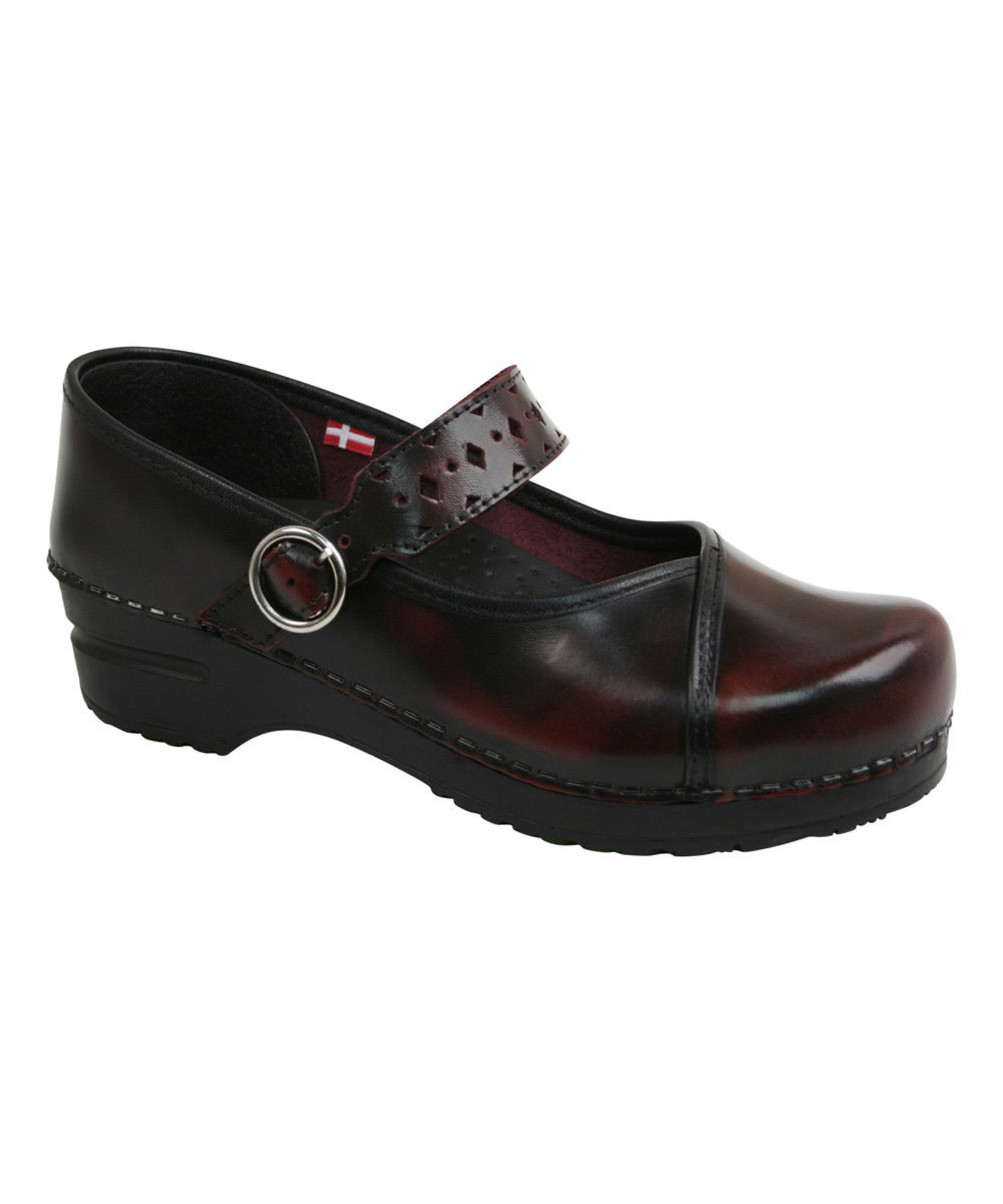 Sanita Bordeaux Alyssa Leather Clog (Uk Size 8:Us Size 10) (New with box) [Ref: 49878628-J-001]