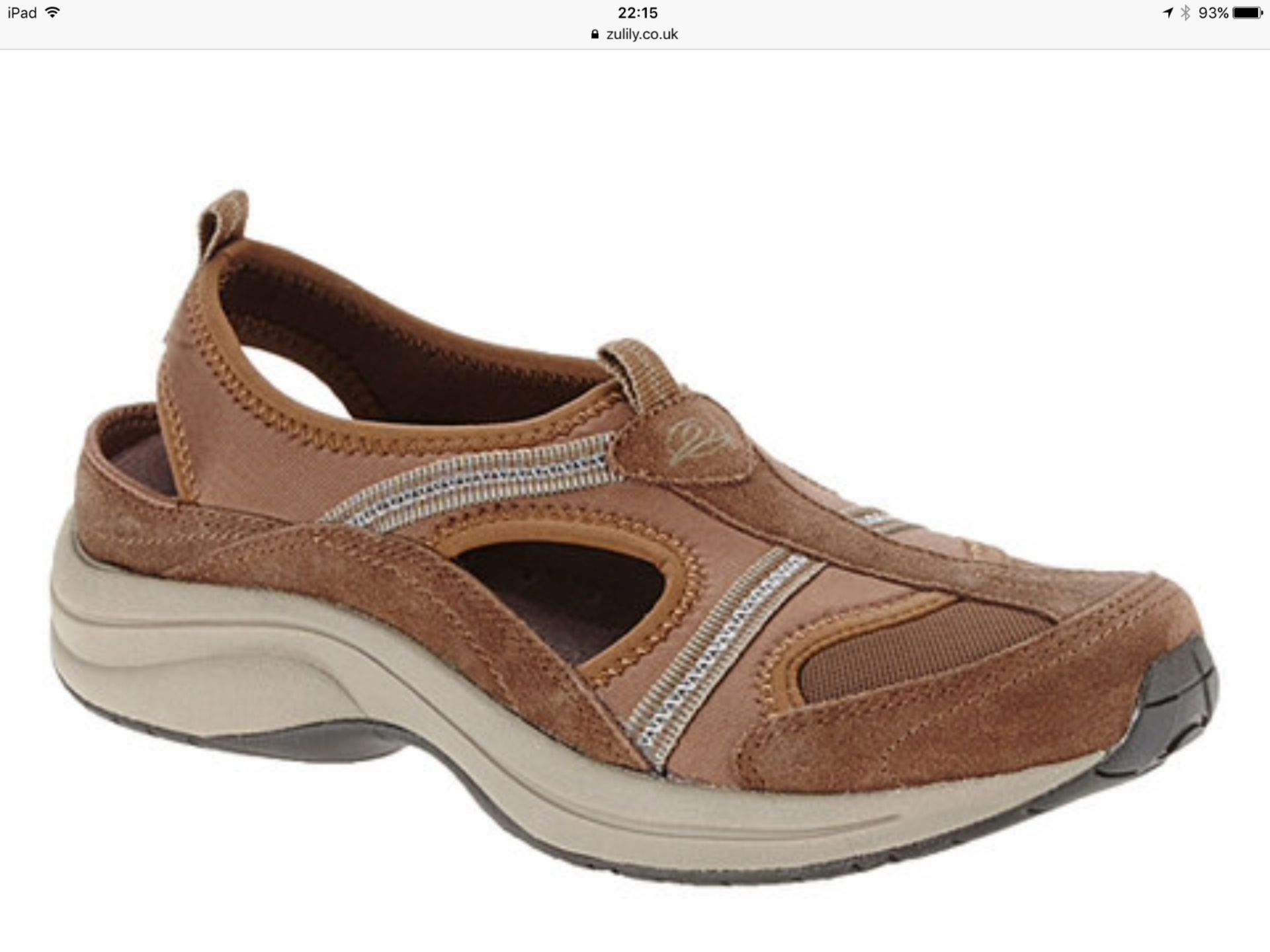 Easy Spirit Darn Brown Walk4Ever Walking Shoe, Size US 7/Eur 37.5 (New with box) [Ref: 46709657- C-