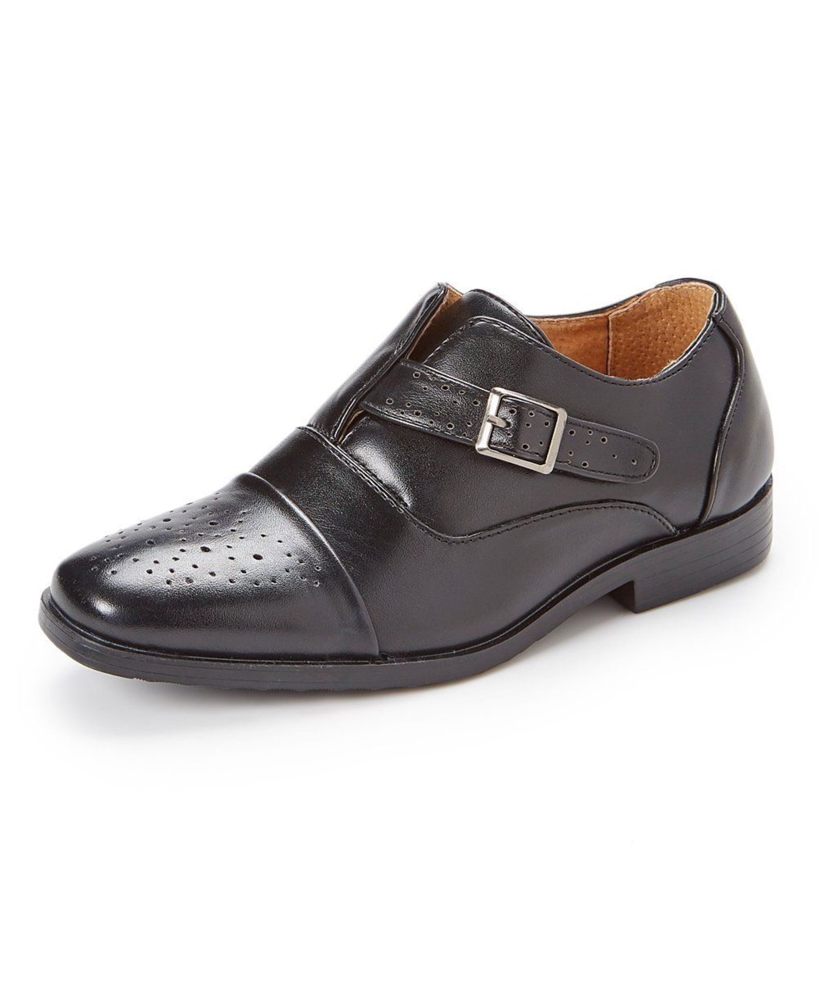 Easy Strider Black Single Monk Strap Loafer (Uk Size 4:Us Size 6) (New with box) [Ref: 44230829- L-