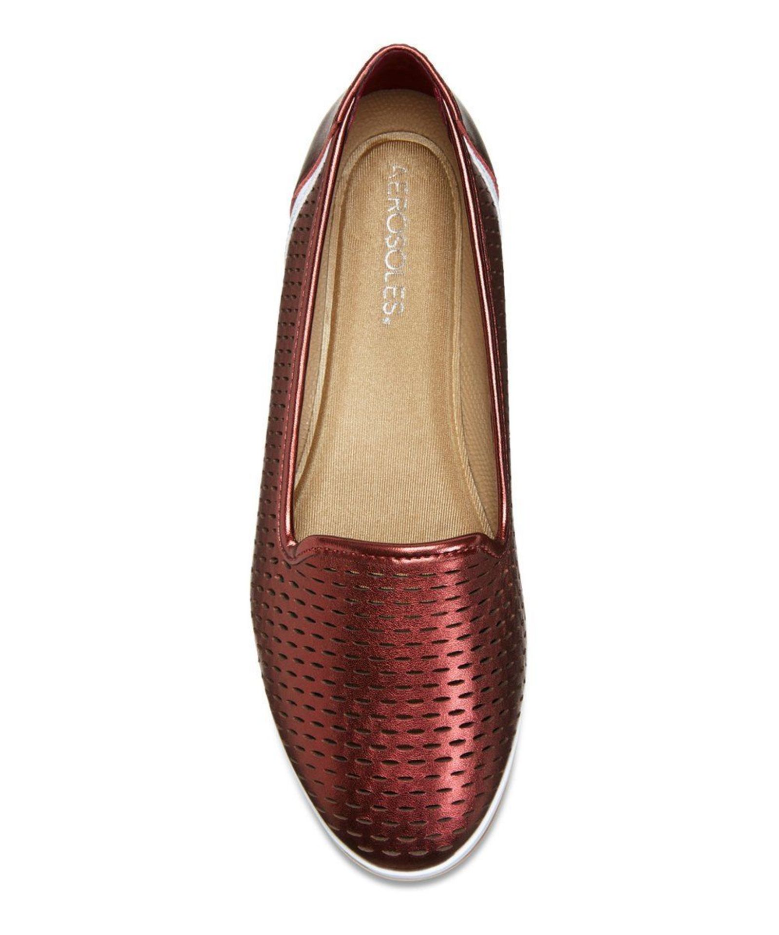 Aerosoles Dark Red Metallic Smart Move Loafers (UK Size: 8/US Size: 10W) (New with box) [Ref: - Image 3 of 3