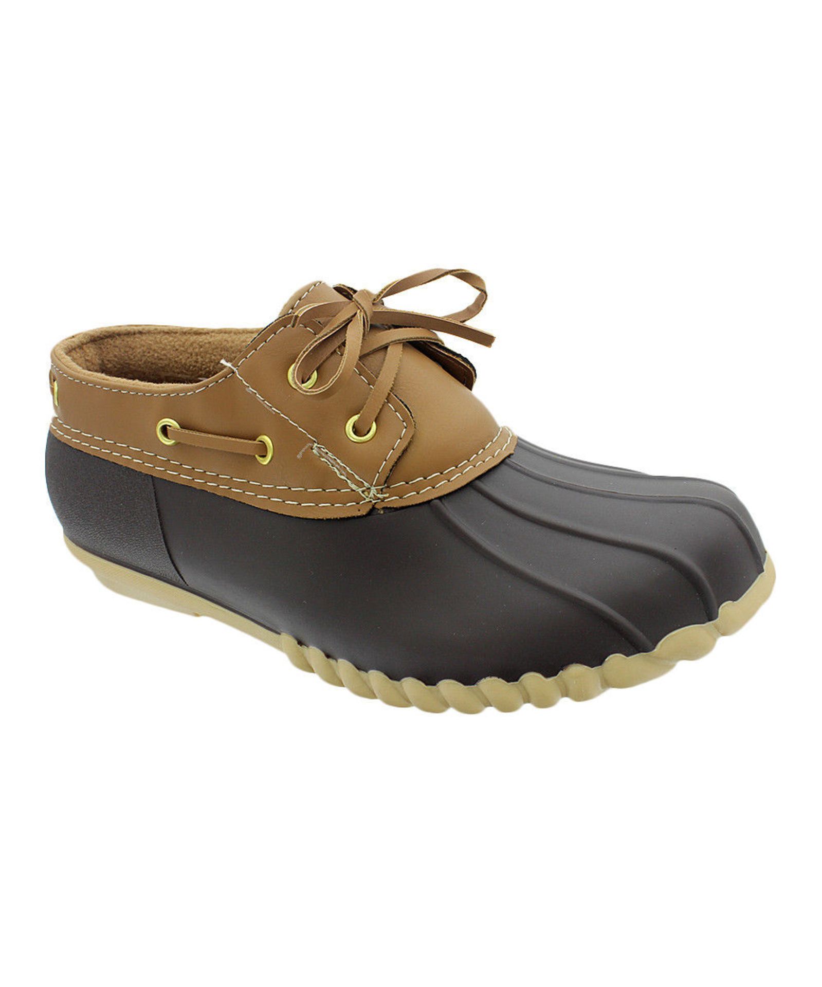 OUTWOODS Brown Combo Autumn Duck Shoe (Uk Size 6:Us Size 8) (New with box) [Ref: 42350818-E-001]