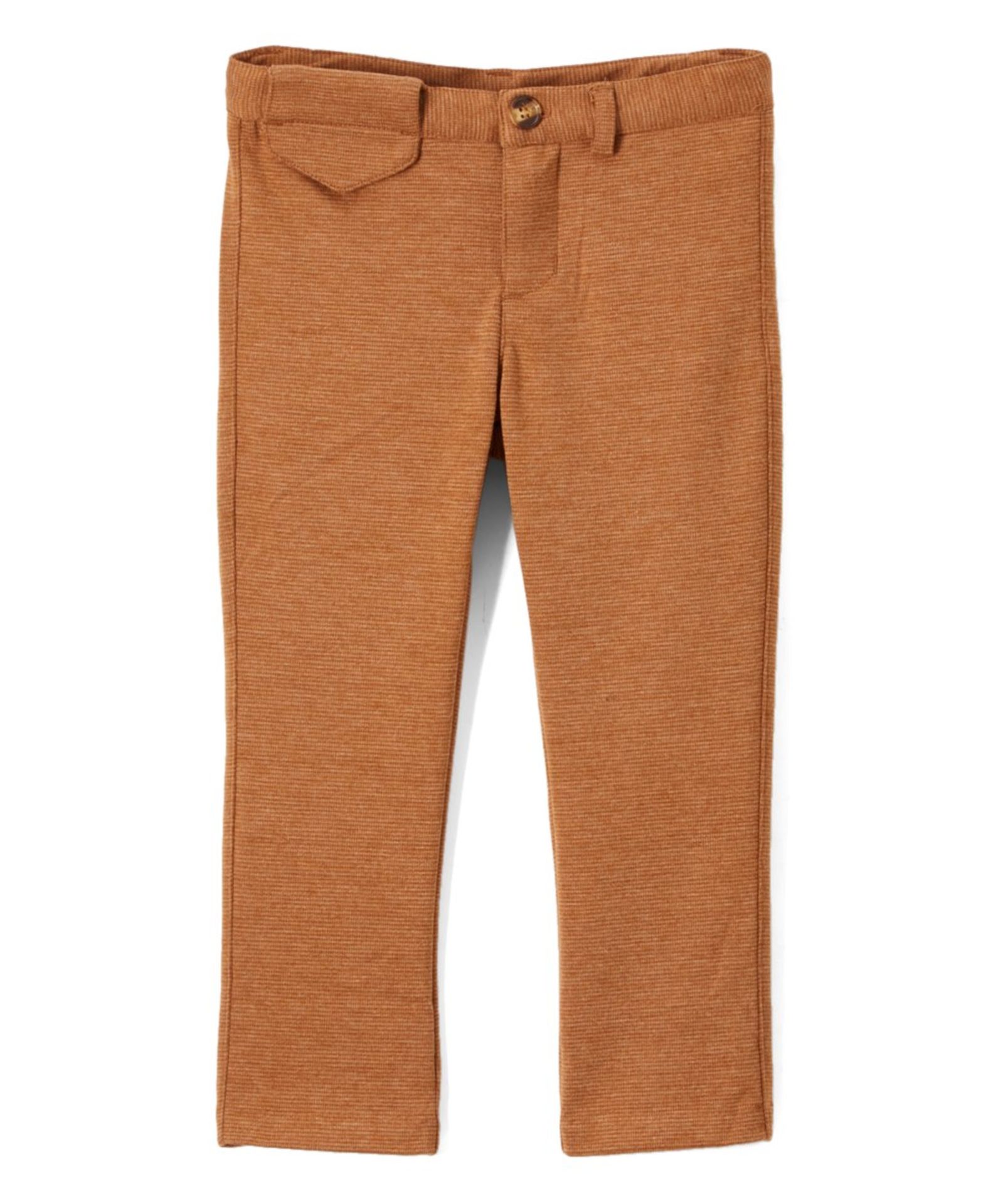 Mustard Pocket-Flap Straight-Leg Pants - Infant, Toddler & Boys