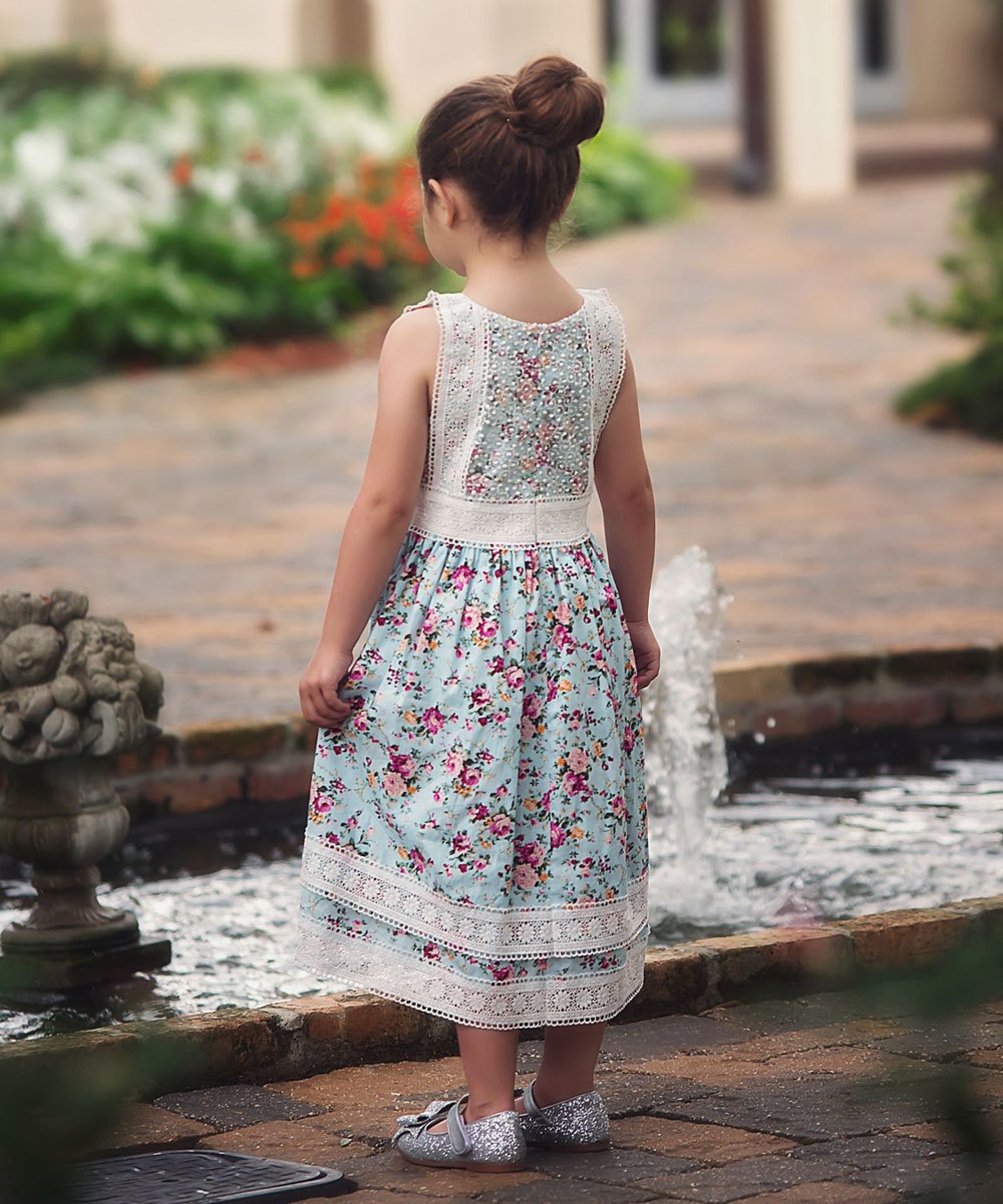 Petit Fleur Blue Delphine Dress - Infant & Toddler - Image 3 of 3