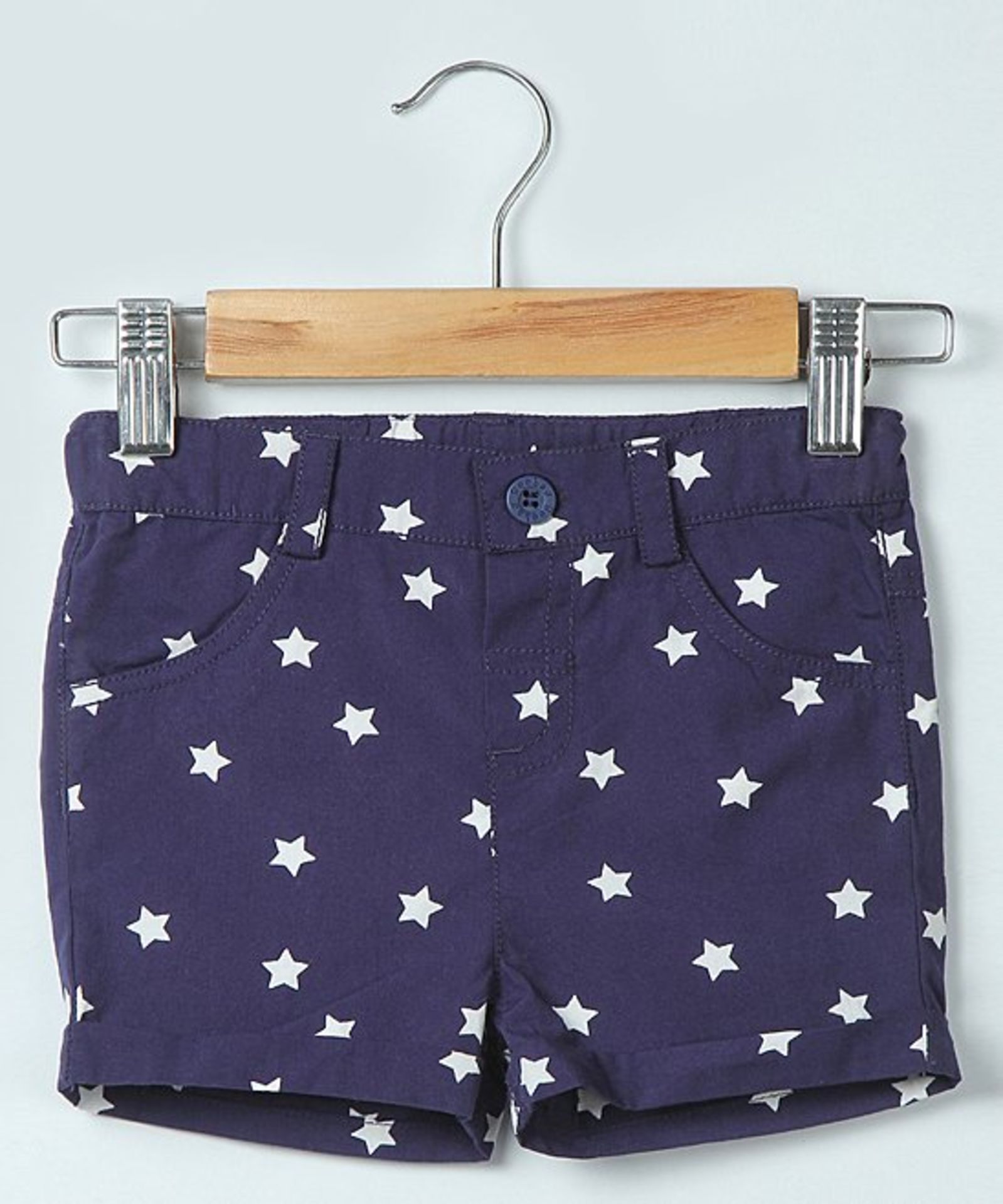 Navy Star Shorts - Infant, Toddler & Girls