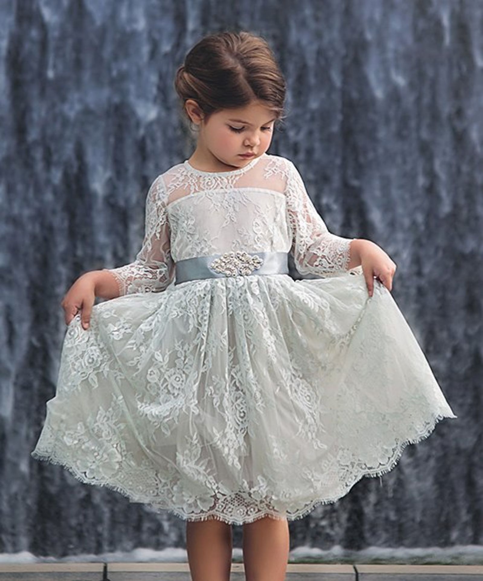 Gray Bella Estella Dress - Infant, Toddler & Girls