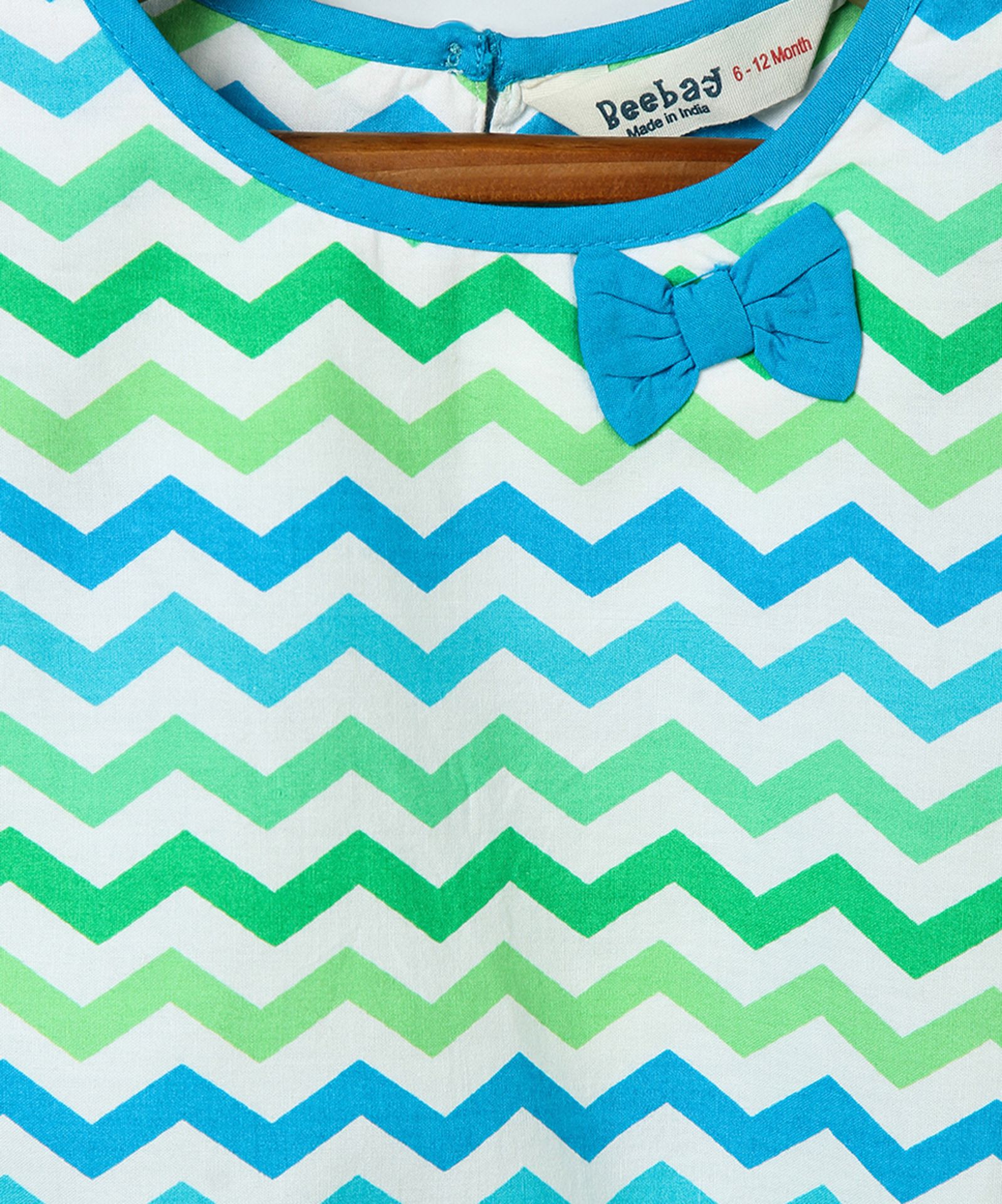 Green & Blue Chevron Top - Infant - Image 3 of 3