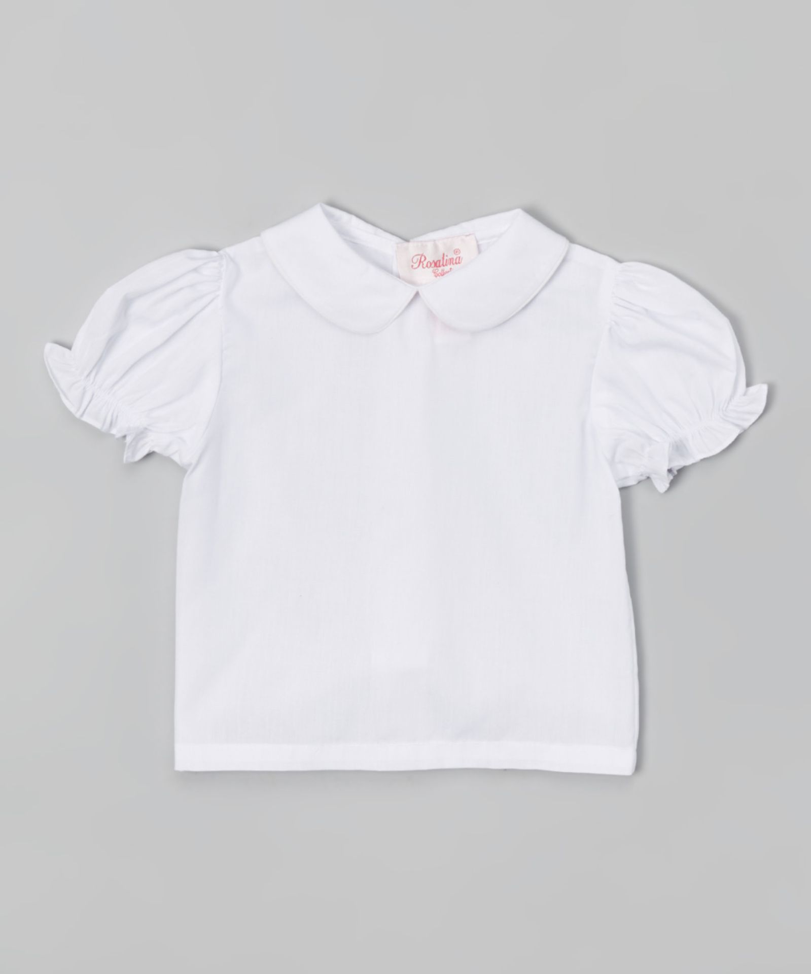 White Puffy-Sleeve Top - Toddler