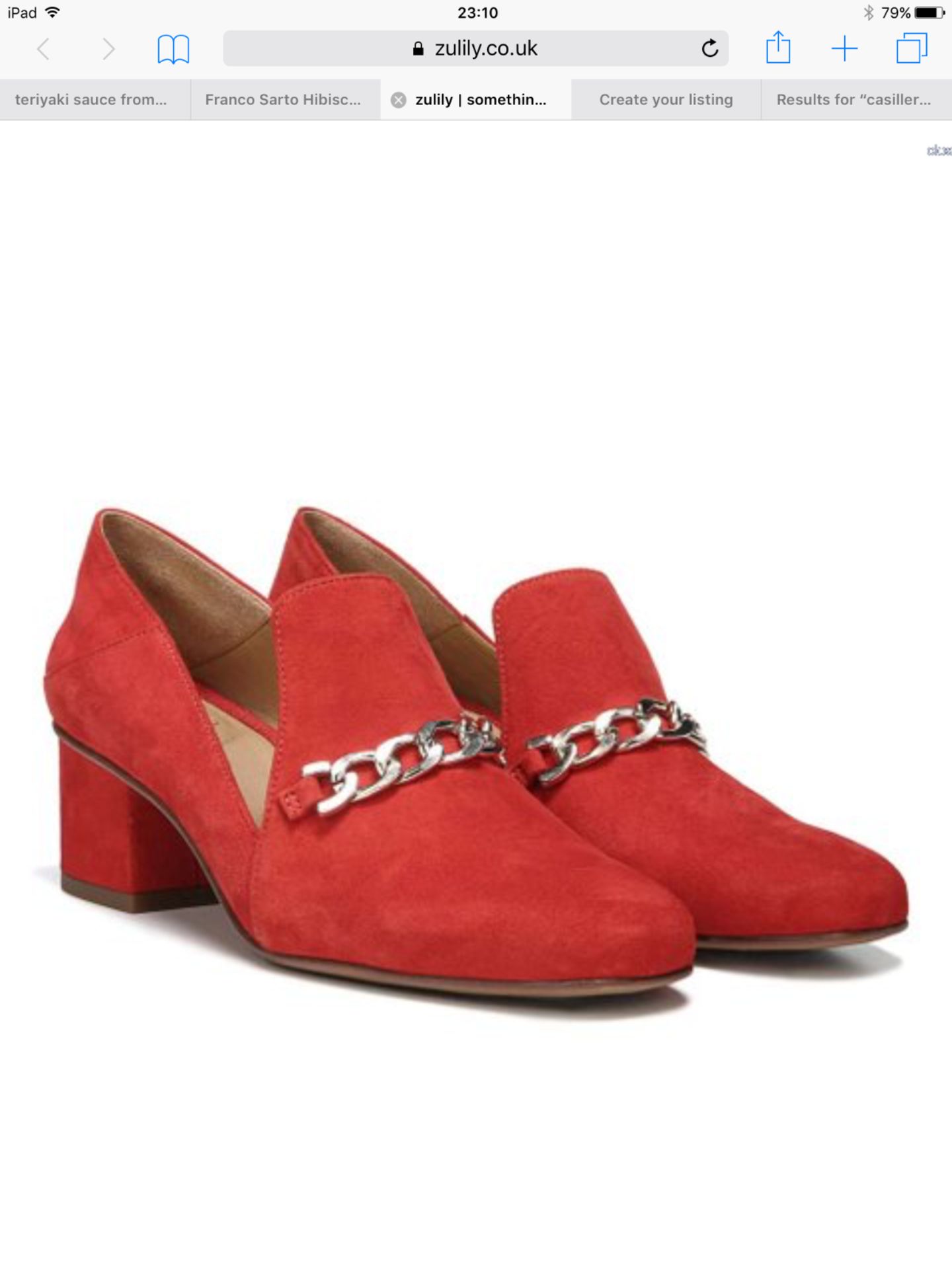 Franco Sarto Hibiscus Red Layola Shoe, Size Uk 5.5-6 (New With Box) [Ref: 55491910 I004]
