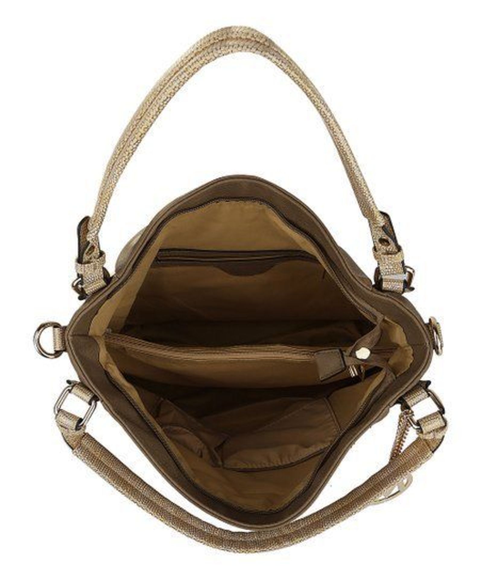 Mkf Collection By Mia K. Farrow Camel Sparkle-Accent Hobo (New With Tags) [Ref: 45954473-Mi-Tub 5- - Image 4 of 4