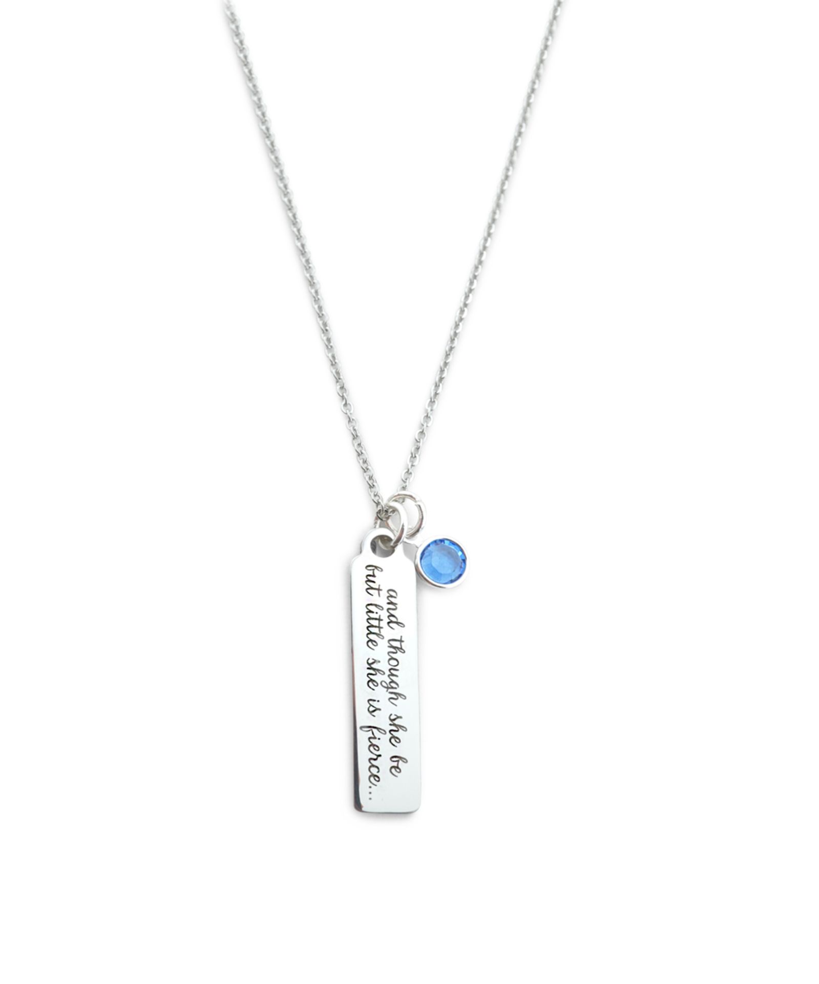 Designs By Karamarie Stainless Steel 'Though She Be' Necklace With Swarovski® Crystals (Size: One