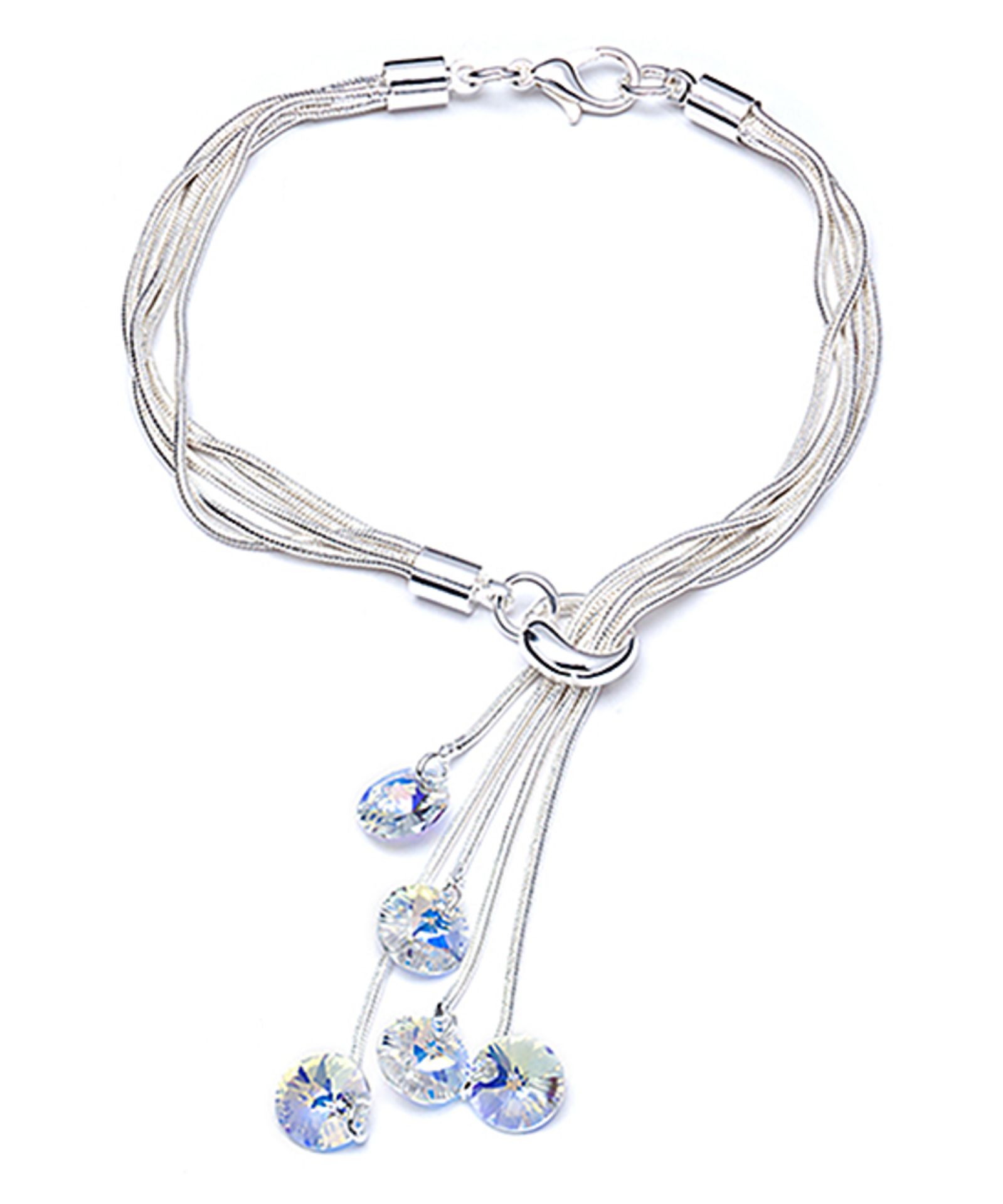 Callura Aurora Borealis Lariat Bracelet With Swarovski® Crystals (Size: One Size) [Ref: 34033586-Box