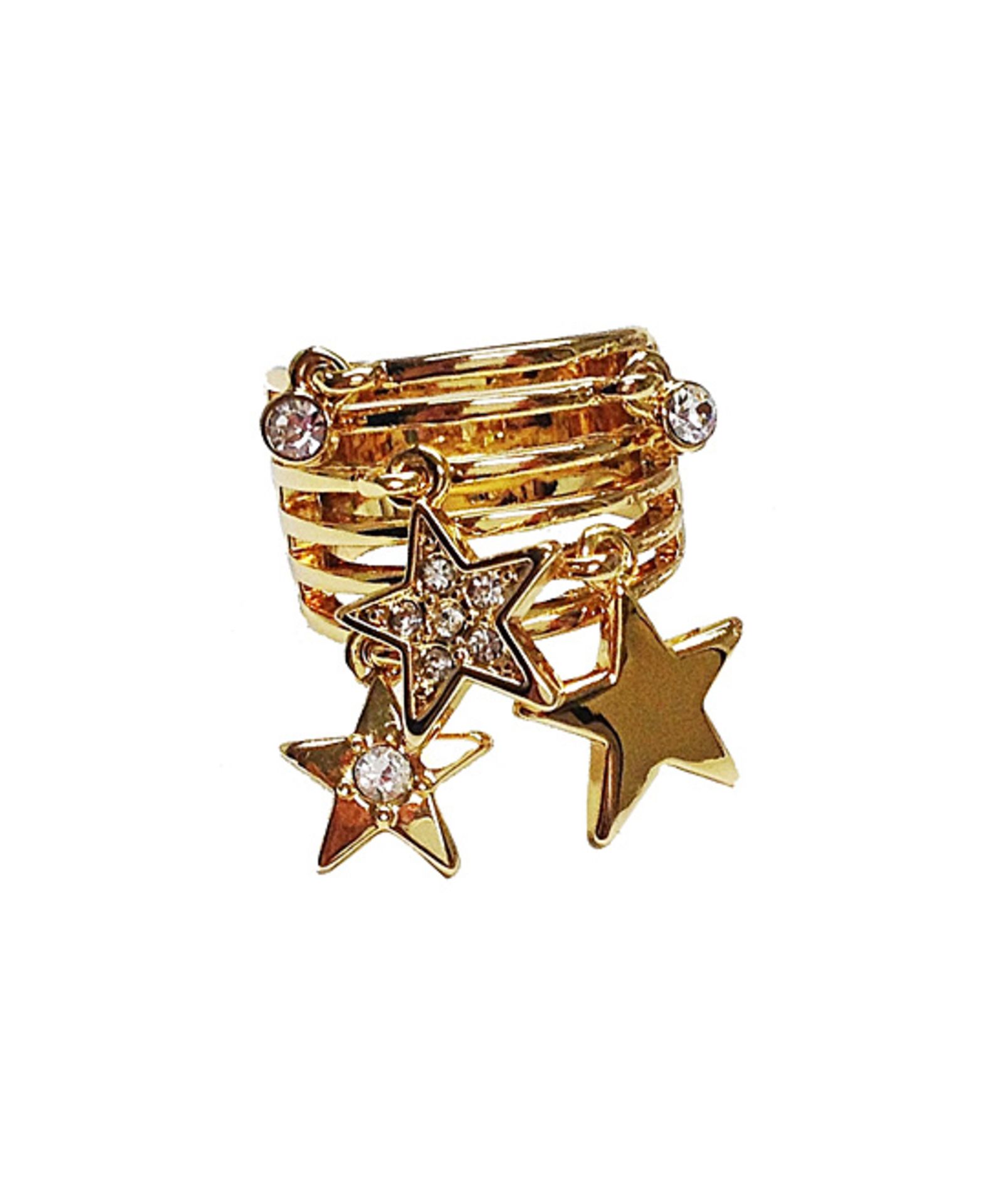 Amabel Designs Gold Star Galaxy Ring (Size: Size 7) [Ref: 9839443-Box 3]