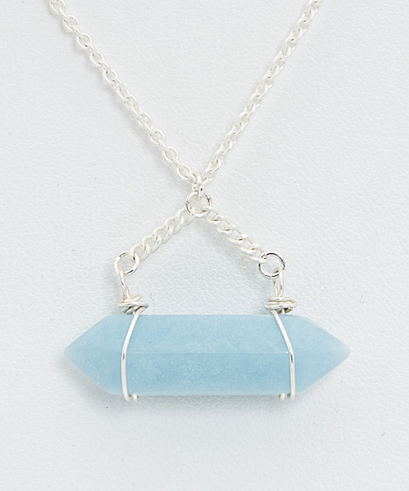 Downtown East Gray Lace Agate Pendant Necklace (Size: One Size) [Ref: 50038557-Box 3] - Image 2 of 3